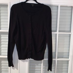 Ann Taylor Button Cardigan, size Large, Black